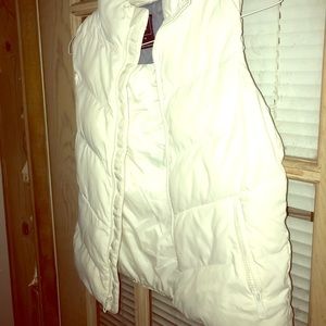 White Gap Puffer Vest